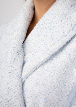Vienetta Secret Geargette Miss HG 020 Махровый женский халат белый/голубой