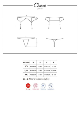 Obsessive Charms пояс для чулок черный