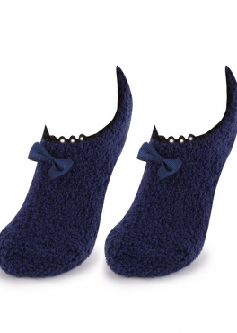 Marilyn COOZY R47 махровые балетки с бантиком синий