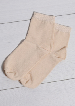 ШЛ 002 Женские носки хлопковые бежевый
