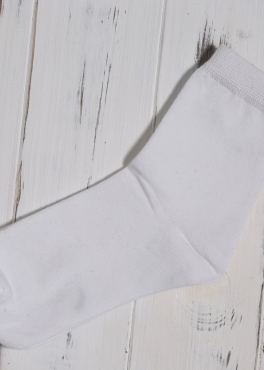 ШЛ 001 Носки женские хлопковые белый