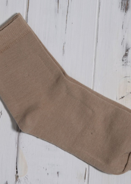 ШЛ 001 Носки женские хлопковые бежевый