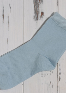 ШЛ 001 Носки женские хлопковые голубой