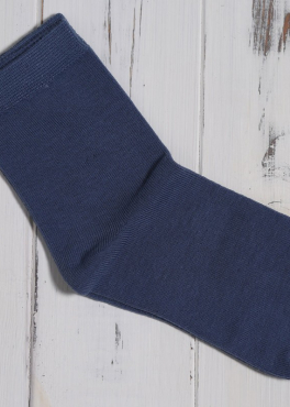 ШЛ 001 Носки женские хлопковые синий