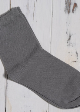 ШЛ 001 Носки женские хлопковые серый