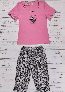 Regina R 686 Пижама с бриджами розовый