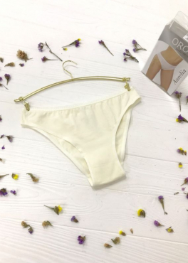 Oro Aurelia женские трусы хлопок молочный