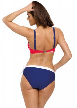 Marko M 522 STEPHANIE Купальник женский раздельный синий/красный/белый