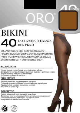 Oro Bikini 40 den колготки с ажурными трусиками (Vizone)
