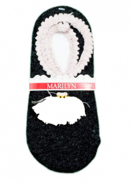 Marilyn BALETKI L40 ANGORA Теплые женские следки с ангорой темно-серый