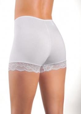 Oro Antonina женские трусы шорты с кружевом молочный