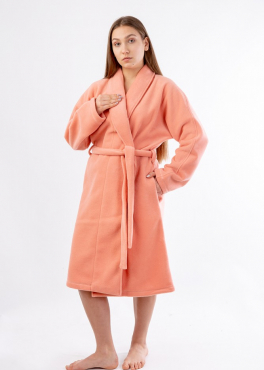 HL 006 флисовый халат персиковый