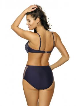 Marko M 477 MARTHA Купальник с высокими плавками темно-синий (blu scuro)
