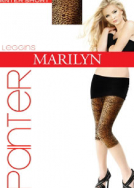 Marilyn LEGGINSY PANTER SHORT короткие леопардовые лосины
