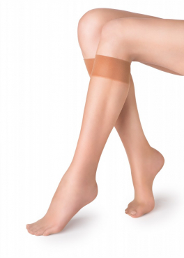 Marilyn UFKI тонкие женские гольфы бежевый