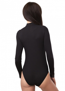 BB 149 Боди с кружевными вставками черный