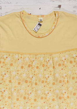 Regina R 652 Хлопковая пижама для беременных желтый/цветы