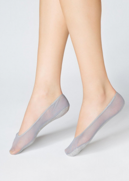 Marilyn STOPKI B43 Следки с прозрачной сеткой серый