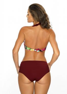 Marko M 611 INGRID Купальник с цветочным принтом бордовый