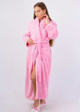 Vienetta Secret VS 031 Домашний теплый халат розовый