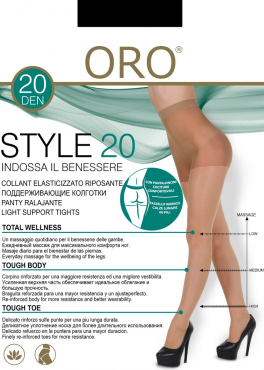 Oro Style 20 den поддерживающие колготки черный