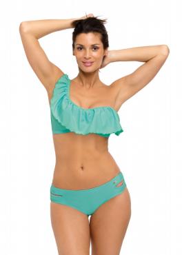 Marko M 539 SHARON Купальник с рюшами на одно плечо бирюзовый (male)