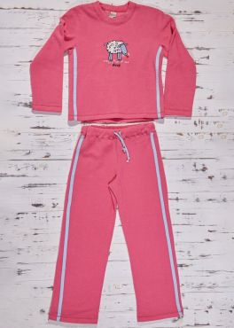 Muzzy M 01 Пижама женская с штанами малиновый