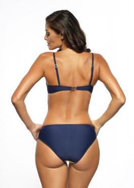 Marko M 584 MAGNOLIA купальник балконет с пуш ап темно-синий/оранжевый/зеленый