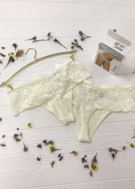 Oro Emma трусы стринги женские молочный