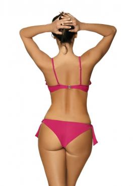 Marko M 468 CARMEN Купальник монокіні з оборкою рожевий (rose pink)