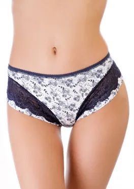 Oro Kiss женские трусы синий/цветы