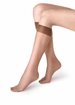 Marilyn UFKI тонкие женские гольфы табачный