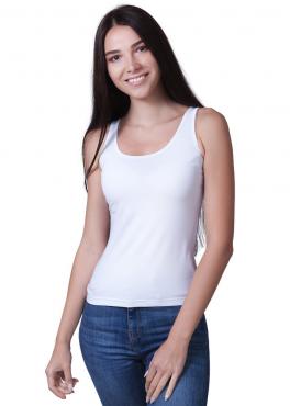 Белая хлопковая майка ML 052