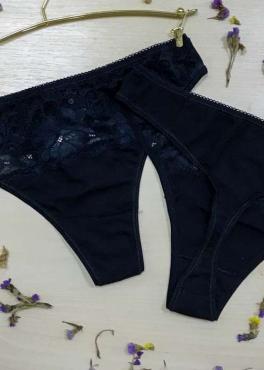 Oro Virginia трусы стринг женские черный