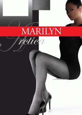 Marilyn ARCTIKA 80 колготки женские в рубчик меланжевый
