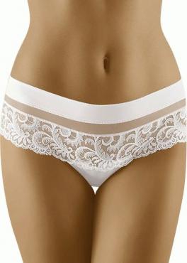 Wolbar CANTATA кружевные трусы бразилиана белый